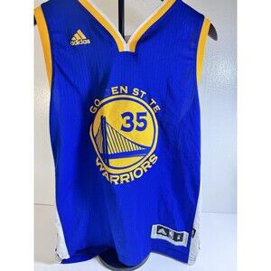 Kevin Durant Golden State Warriors Adidas Swingman Jersey Mens M Blue #35 NBA RD